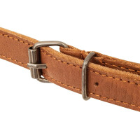 Tablier en cuir de buffle avec tour de cou