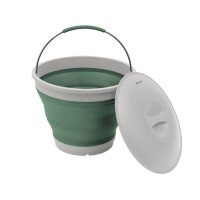 Eau seau rond Collaps avec couvercle Shadow Green