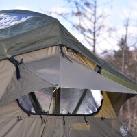 Adventure 165 Tente de toit Olive avec filet de rangement