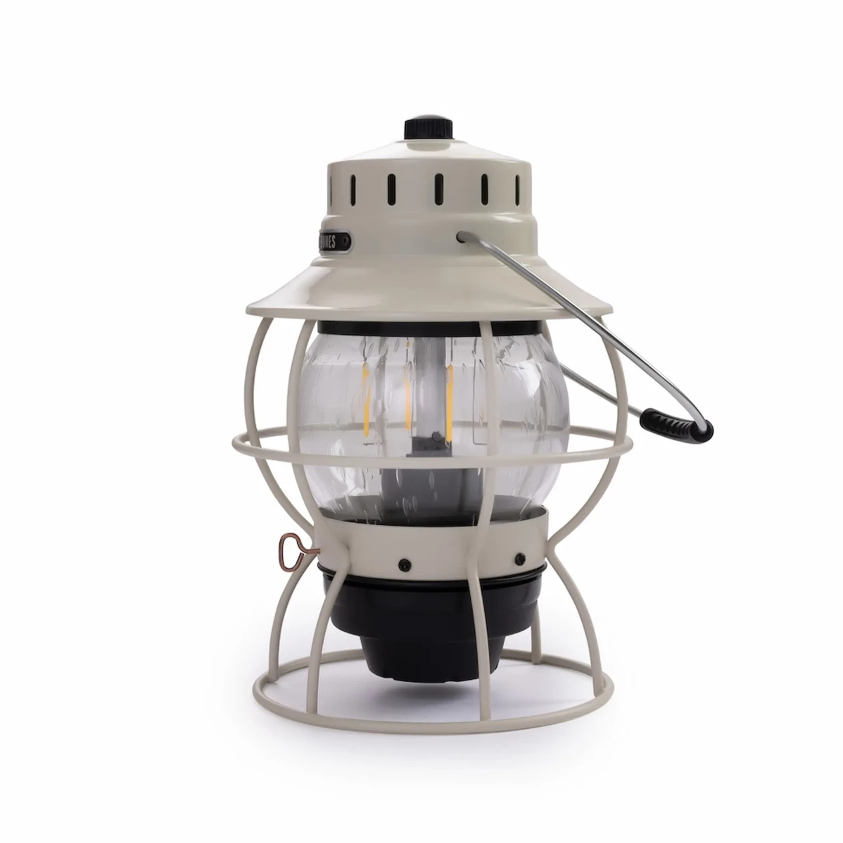 BAREBONES RAILROAD LANTERN VINTAGE WHITE - USB