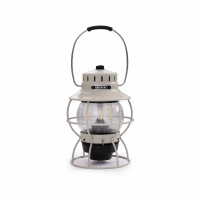 BAREBONES RAILROAD LANTERN VINTAGE WHITE - USB