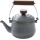 BAREBONES TEAPOT/ENAMEL SLATE GREY