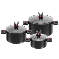 Ensemble de casseroles Click & Cook avec couvercle en...