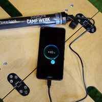Campwerk Lampe de Camping LED RGB avec Powerbank IP68