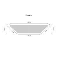 Auvent - SET - pour Remorque-tente Economy