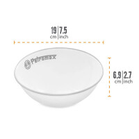 Petromax Bols en Émail Blanc Lot de 2