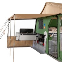 Erker de cuisine avec voile dombrage - acier inoxydable - UMBER