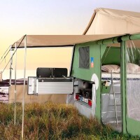 Erker de cuisine avec voile dombrage - acier inoxydable - UMBER