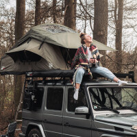 Tente de toit Adventure 165 Oliv avec filet de rangement