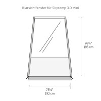 Fenêtre transparente Tente supplémentaire Plus Skycamp 3.0 / X-Cover